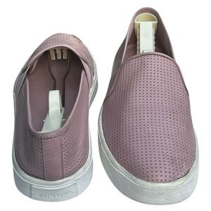 Vince Perforated Leather Slip On Sneakers Shoes Blair 5 Rose Pink US 8 Comfy